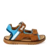 Online calf cuoio + avio Sandalen