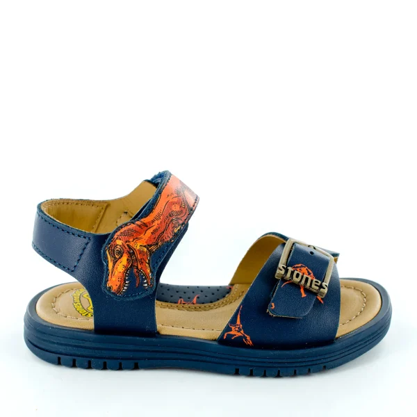 Sale calf navy Sandalen