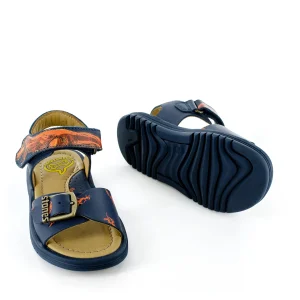 Sale calf navy Sandalen