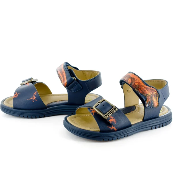 Sale calf navy Sandalen