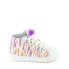 Outlet calf lilac + milk Halfhoge Schoenen