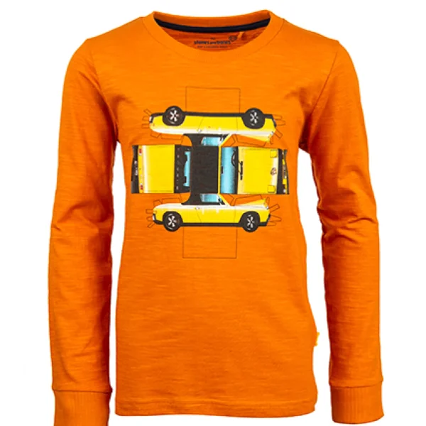 Hot - YELLOW CAR T-Shirts Met Lange Mouwen