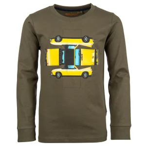 New - YELLOW CAR T-Shirts Met Lange Mouwen