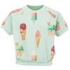 New - ICE PATTERN T-Shirts Korte Mouwen