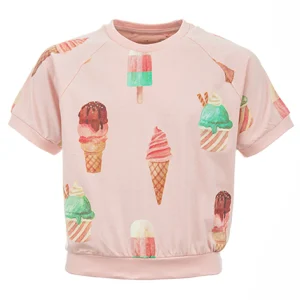 New - ICE PATTERN T-Shirts Korte Mouwen