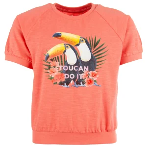 Clearance - TOUCAN coral pink T-Shirts Korte Mouwen